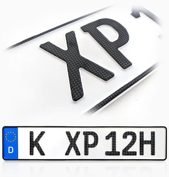 Kennzeichen für Autos